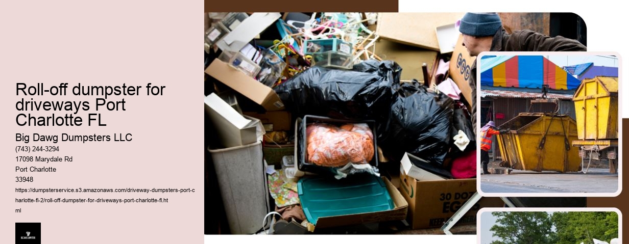 Roll-off dumpster for driveways Port Charlotte FL