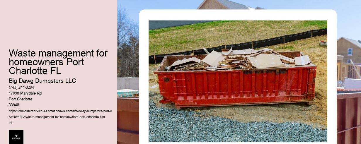 Waste management for homeowners Port Charlotte FL