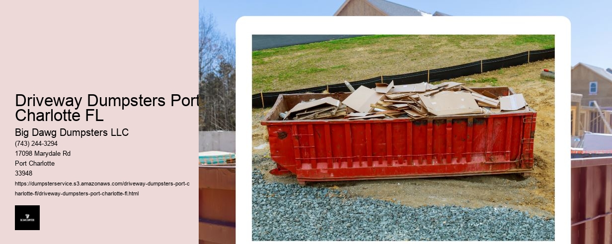 Driveway Dumpsters Port Charlotte FL