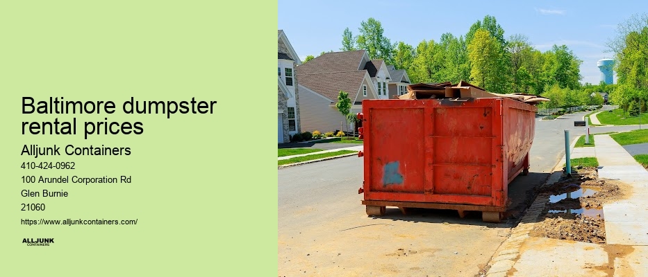 Reliable dumpster service