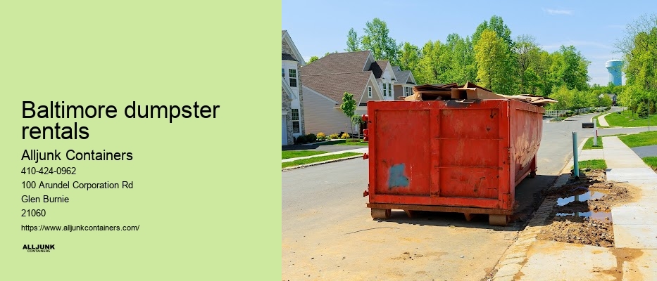 Disposal of household junk