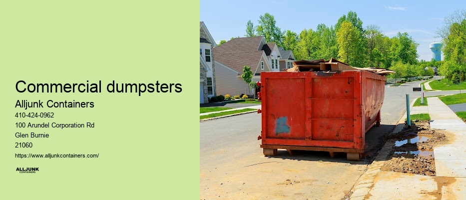 Dumpster rental Baltimore prices