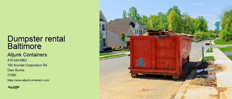 Maryland dumpster rental