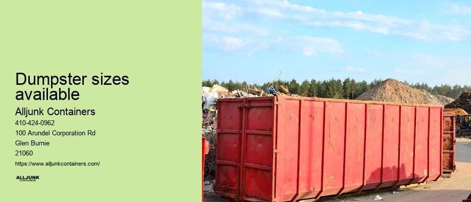 Dumpster rentals Baltimore MD