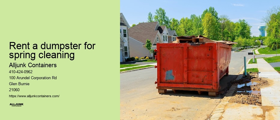 Dumpster sizes available