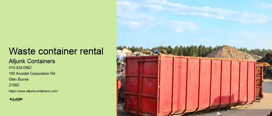 Baltimore dumpster rental prices