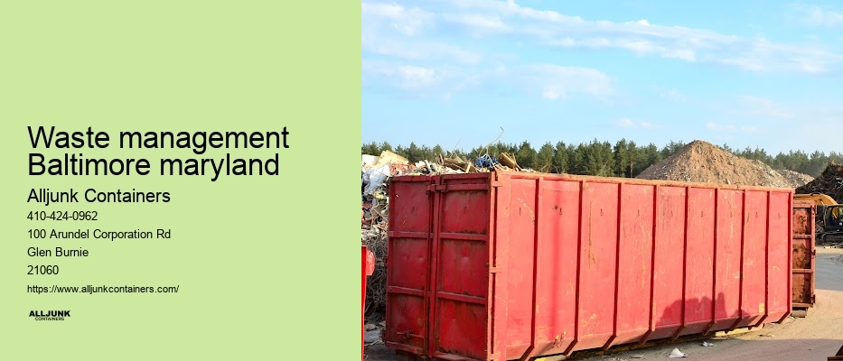 Dumpster rentals in Baltimore  MD